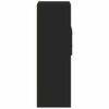 vidaXL Highboard Black Engineered wood Medium Highboard Rectangular