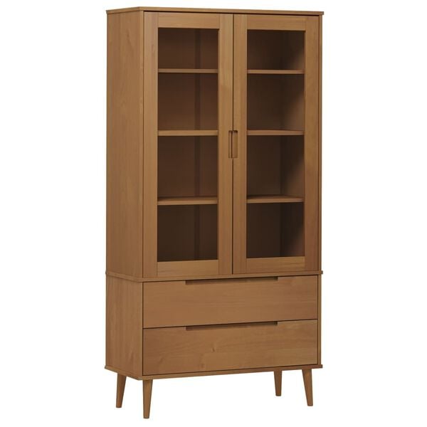 vidaXL Display Cabinet Brown
