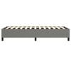 vidaXL Bed Frame Dark Gray Polyester, Plywood, Engineered wood Twin