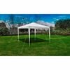 vidaXL Gazebo White Polyethylene, Steel 10 x 10 ft Lightweight Gazebo
