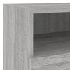 vidaXL TV Wall Cabinet Grey Sonoma Engineered wood Compact