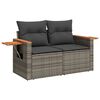 vidaXL Garden Sofa Set Grey
