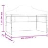 vidaXL Foldable Tent Anthracite 600D Oxford Fabric 9.8x14.8ft