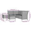 vidaXL Garden Lounge Set Grey