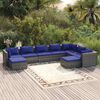 vidaXL Garden Lounge Set Grey, Dark Blue
