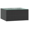 vidaXL Patio Sofa Black