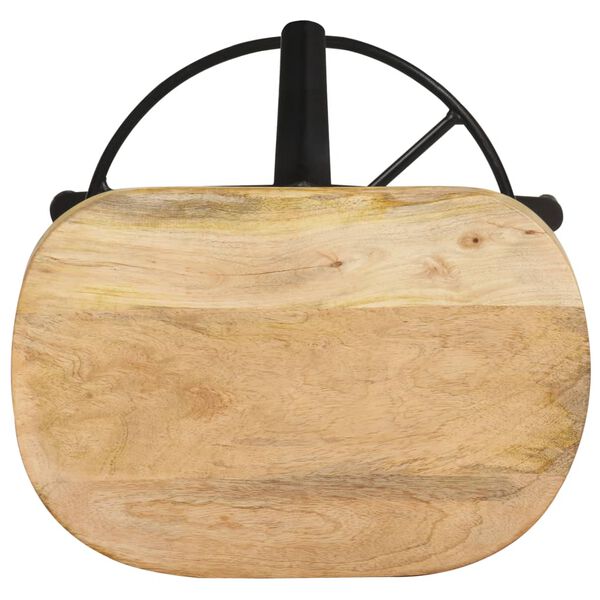 vidaXL Bar Stool Set of 2 Natural wood