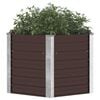 vidaXL Raised Bed Brown Galvanized Steel Medium Heavy Duty