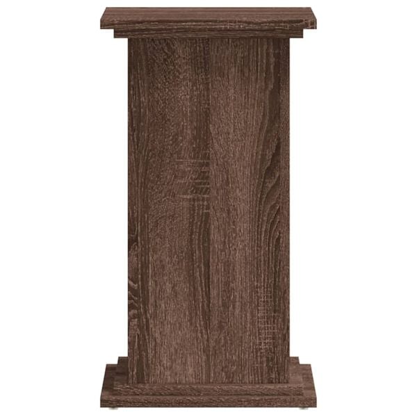 vidaXL Plant Stand Brown Oak Engineered Wood 13 x 13 x 23.6 in Durable
