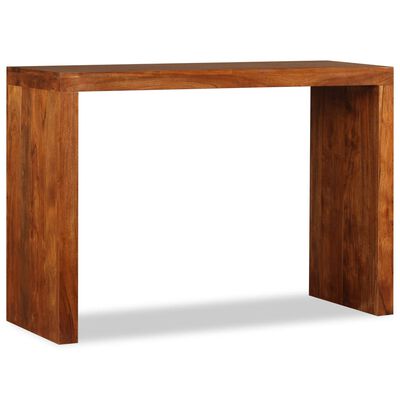 vidaXL Console Table Solid Wood with Honey Finish 43.3"x15.7"x29.9"