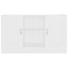 vidaXL Sideboard White Engineered Wood Sideboard Rectangular Modern