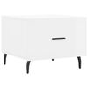 vidaXL Coffee Table High gloss white Engineered wood, iron