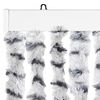 vidaXL Insect Curtain Light and Dark Grey 39.4x86.6" Chenille