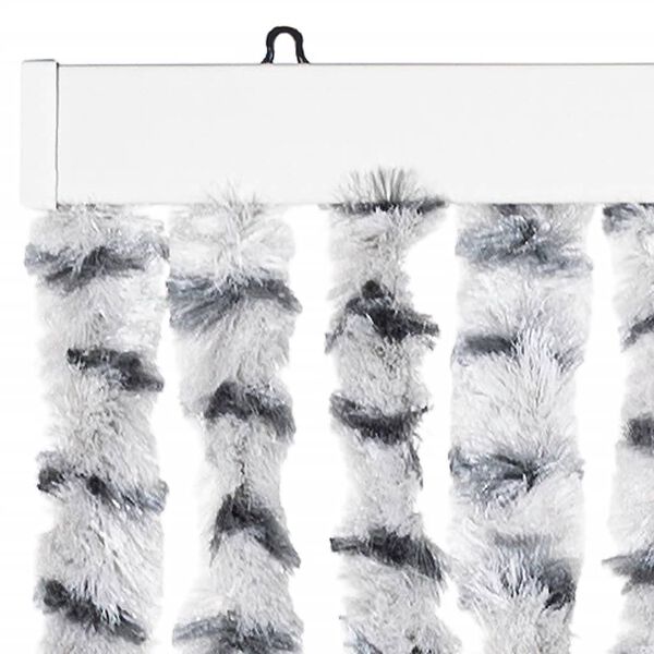 vidaXL Insect Curtain Light and Dark Grey 39.4x86.6" Chenille