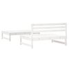 vidaXL Garden Lounge Set White Solid Pine Wood, Plywood Medium Modular
