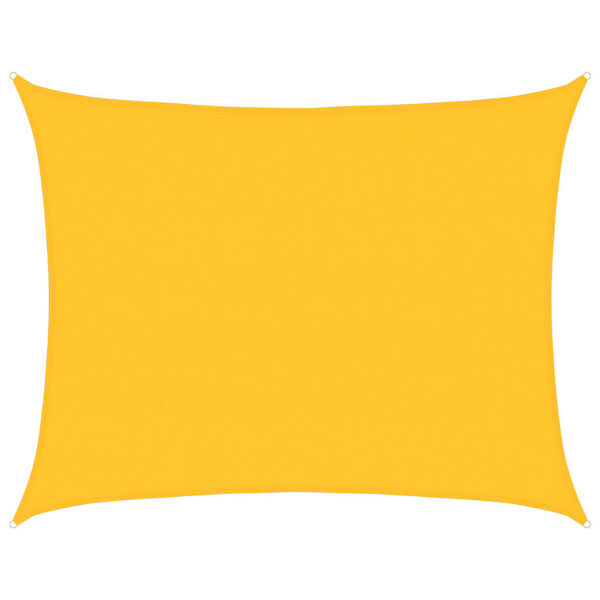 vidaXL Sunshade Sail 1.75 oz/ft&sup2; Rectangular Yellow 19.7x23.0' HDPE