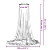 vidaXL Mosquito Net for Bed 220 Mesh White 56x56 x 86.6 "