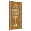 vidaXL Garden Gate 39.4x68.9" Corten Steel Tree Design