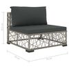 vidaXL Patio Lounge Set Gray