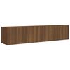 vidaXL TV Cabinet Set Set of 2 Brown oak Engineered wood Standard