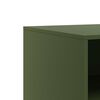 vidaXL TV Cabinet Olive Green Cold-rolled Steel 26.4 x 15.4 x 17.3 in