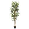 vidaXL Artificial Bamboo Tree Green Bamboo, Textile Fiber, Plastic Medium