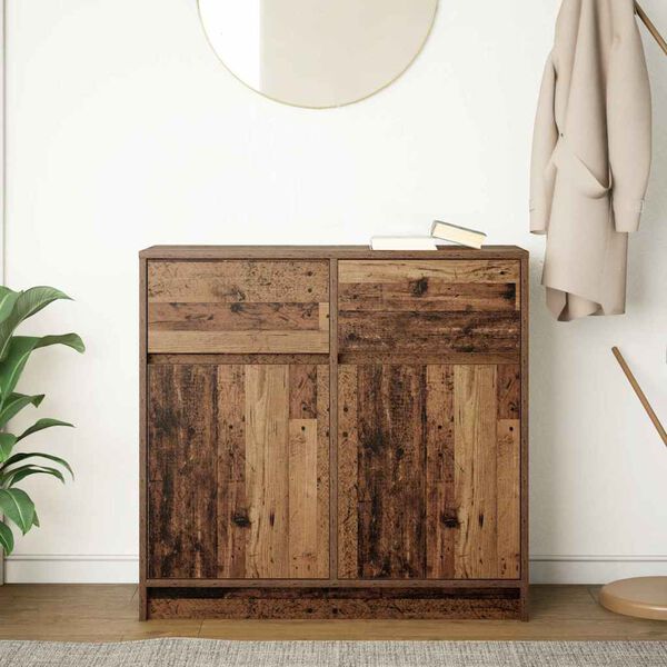 vidaXL Sideboard Old wood Engineered wood Medium Sideboard Rectangular