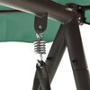 vidaXL Garden Swing Bench Green Powder-coated steel Large