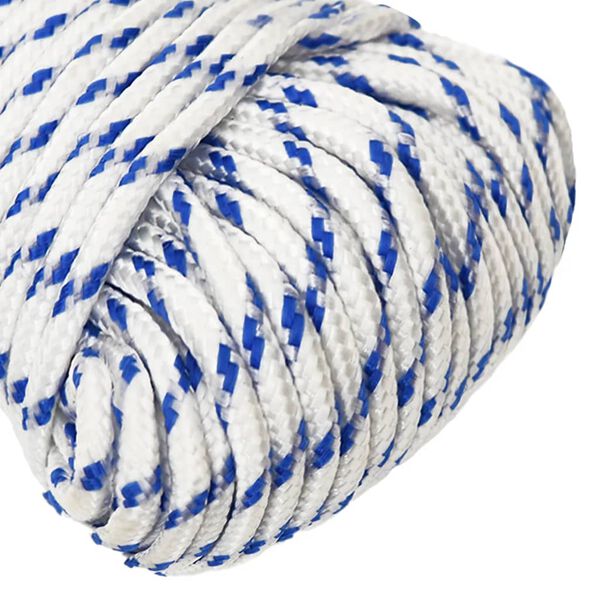 vidaXL Boat Rope White 0.16 " 1640.4 ' Polypropylene