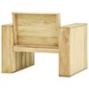 vidaXL Garden Lounge Set Natural wood Treated pine wood 3 Piece Durable