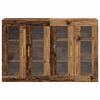 vidaXL Wall Cabinets 2 pcs Old Wood 27.36 x 13.39 x 35.43 in