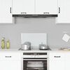vidaXL Kitchen Backsplash Transparent 27.6"x15.7" Tempered Glass