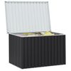 vidaXL Storage Box Anthracite Galvanized steel, plastic Large