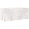 vidaXL Garden Planter White Solid Pine Wood Medium Decorative Inlays