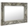 vidaXL Wall Mirror Silver Wood, glass, engineered wood 19.7 x 15.7 in