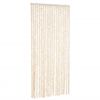 vidaXL Fly Curtain Beige and White 35.4x78.7" Chenille