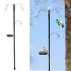 HI Bird Feeder Black Metal Standard Hooks Bird Feeder Cylindrical