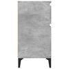 vidaXL Bedside Cabinet Set of 2 Concrete grey Engineered wood, metal
