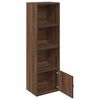 vidaXL Bookcase Brown oak Engineered wood Compact Bookcase Rectangular