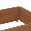 vidaXL Garden Planter Brown Solid Pine Wood 59.1 in Stackable