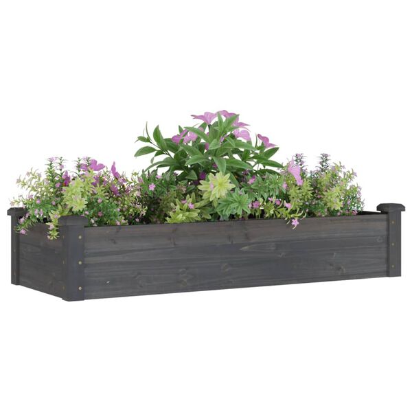 vidaXL Garden Raised Bed Planter Rectangular Rustic Wooden Planters