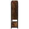 vidaXL Bathroom Mirror Cabinet Smoked Oak