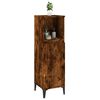 vidaXL Bathroom Cabinet Smoked Oak Engineered wood, metal