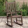 vidaXL Rocking Chair Brown Solid Poplar wood Child-sized Durable