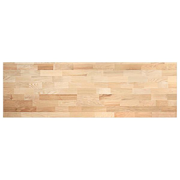 vidaXL Kitchen Worktop Natural Oak Solid Oak Wood Large Durable