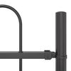 vidaXL Garden Fence 4 pcs Grey 22.31 x 3.28 ft Powder-coated Steel