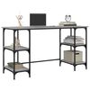 vidaXL Desk Gray Sonoma Engineered Wood 55.1 x 19.7 x 29.5 in