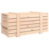 vidaXL Storage Box Natural Solid Pine Wood Medium Storage Box
