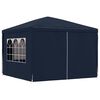 vidaXL Party Tent Blue Polyethylene roof and side panels
