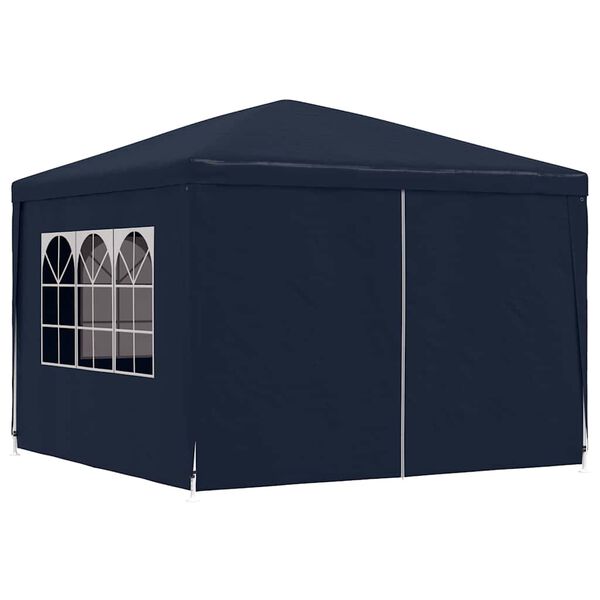 vidaXL Party Tent Blue Polyethylene roof and side panels
